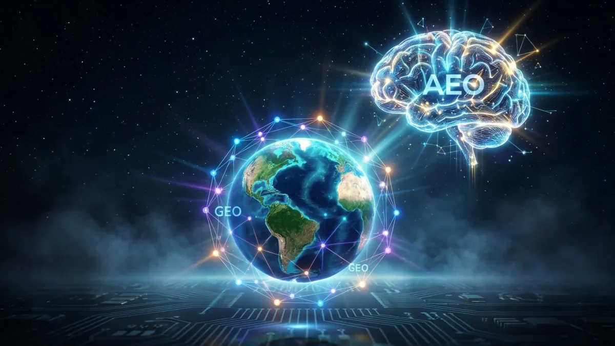 Geo And Aeo In Seo — Illustration